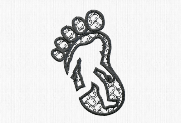 Bigfoot in Foot Swirl: A Whimsical Embroidery Review