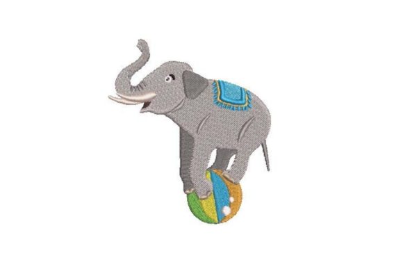 Circus Elephant: A Playful Holiday Embroidery Gem