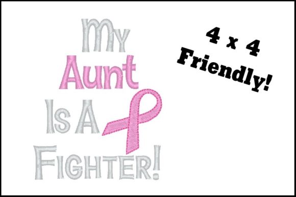 Fighter Aunt: A Versatile Embroidery Design for Etsy Sellers