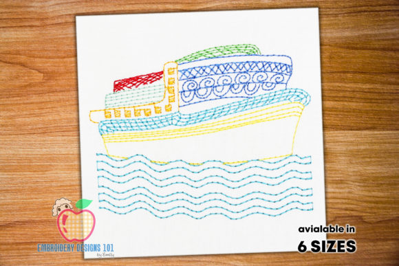 Heart Cruise Ship: A Sweet Summer Embroidery Review