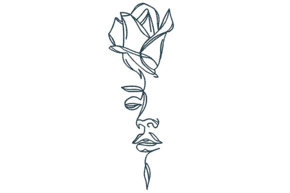 One Line Woman Face and Rose: A Holiday Design Review