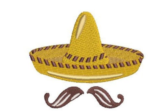 Sombrero Hat with Moustache: A Boutique Embroidery Review
